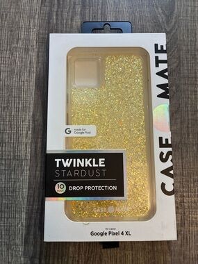 case-mate Twinkle Stardust Gold Glitter Case for Google Pixel 4 XL